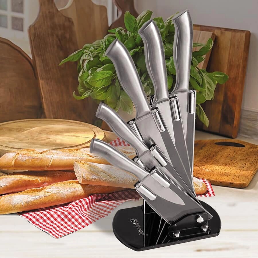 Набір кухонних ножів Maestro MR-1410 6 предметів від компанії Shock km ua - фото 1
