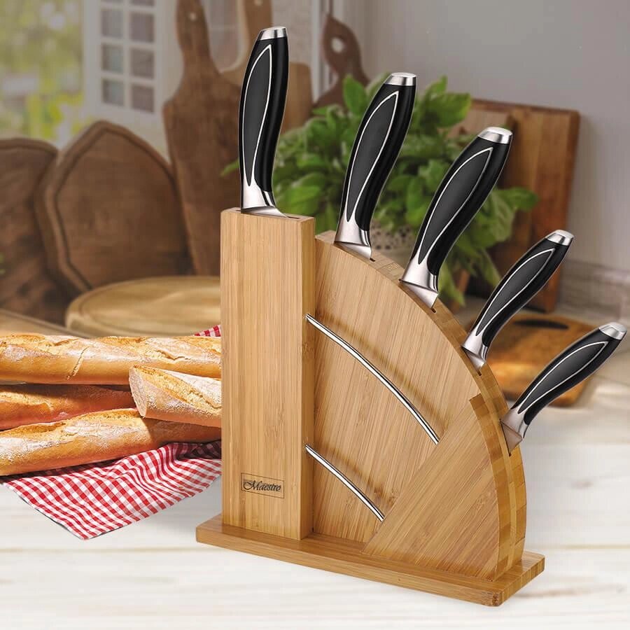 Набір кухонних ножів Maestro MR-1425 6 предметів від компанії Shock km ua - фото 1