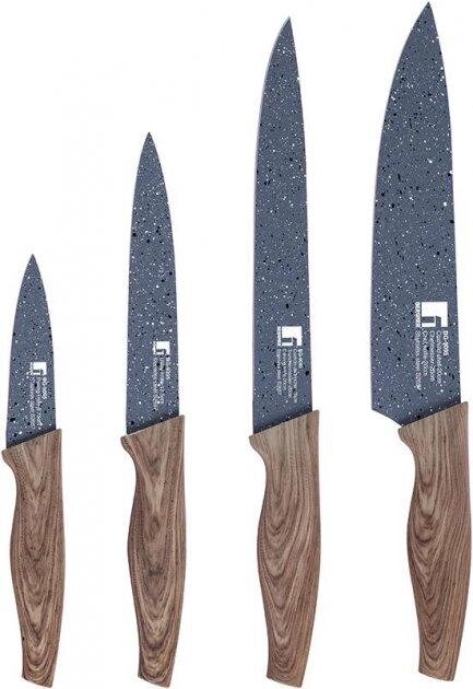 Набір ножів Bergner Marble Blade BG-9095 4 предмета від компанії Shock km ua - фото 1