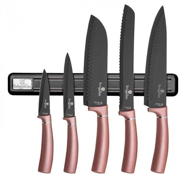 Набір ножів Berlinger Haus I-Rose Edition BH-2538 6 предметів від компанії Shock km ua - фото 1