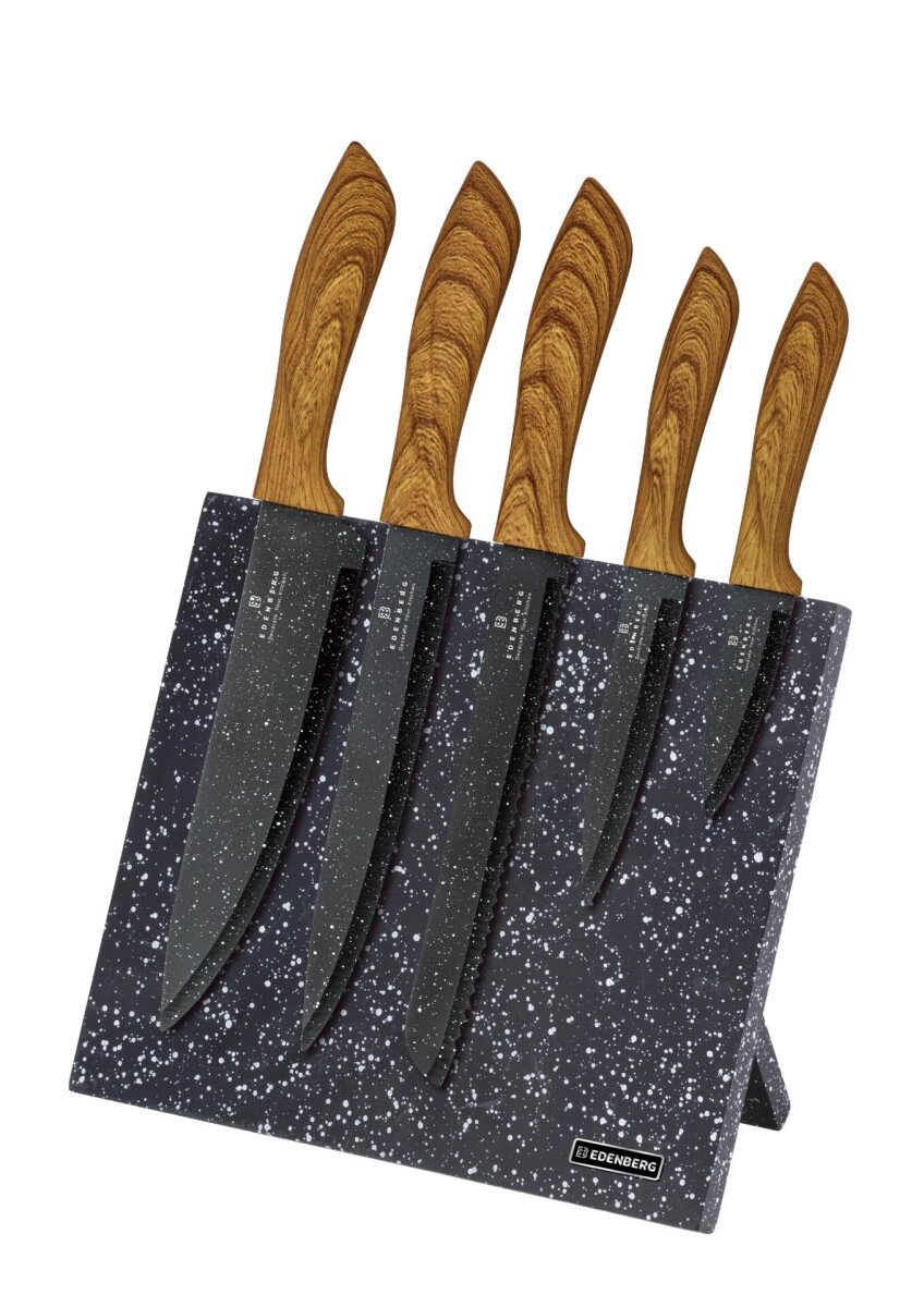 Набір ножів Edenberg EB-970 6 предметів від компанії Shock km ua - фото 1
