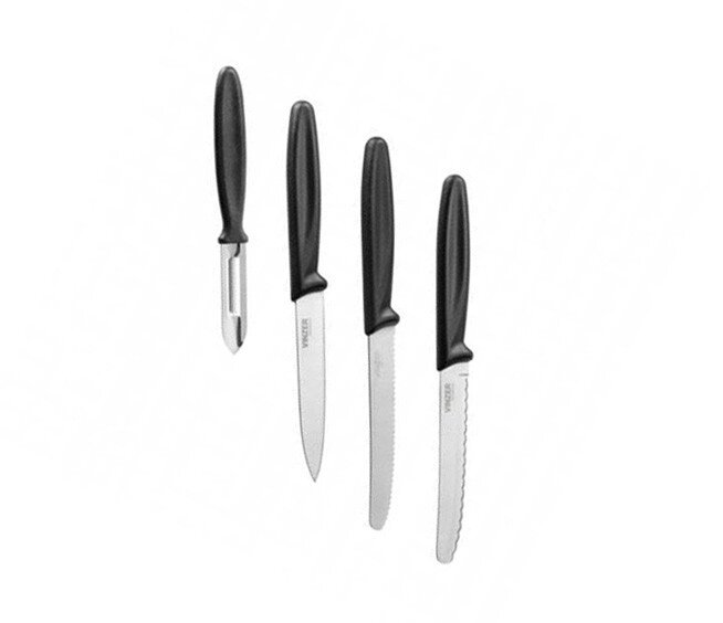 Набір ножів Vinzer Vegan VZ-50129 4 предмета від компанії Shock km ua - фото 1