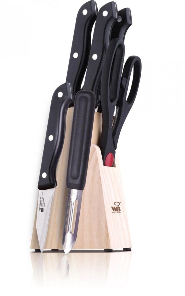 Набір ножів Wellberg WB-8811 7 предметів від компанії Shock km ua - фото 1