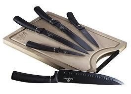 Набір ножів з дошкою Berlinger Haus Black Royal Collection BH-2549 6 предметів від компанії Shock km ua - фото 1