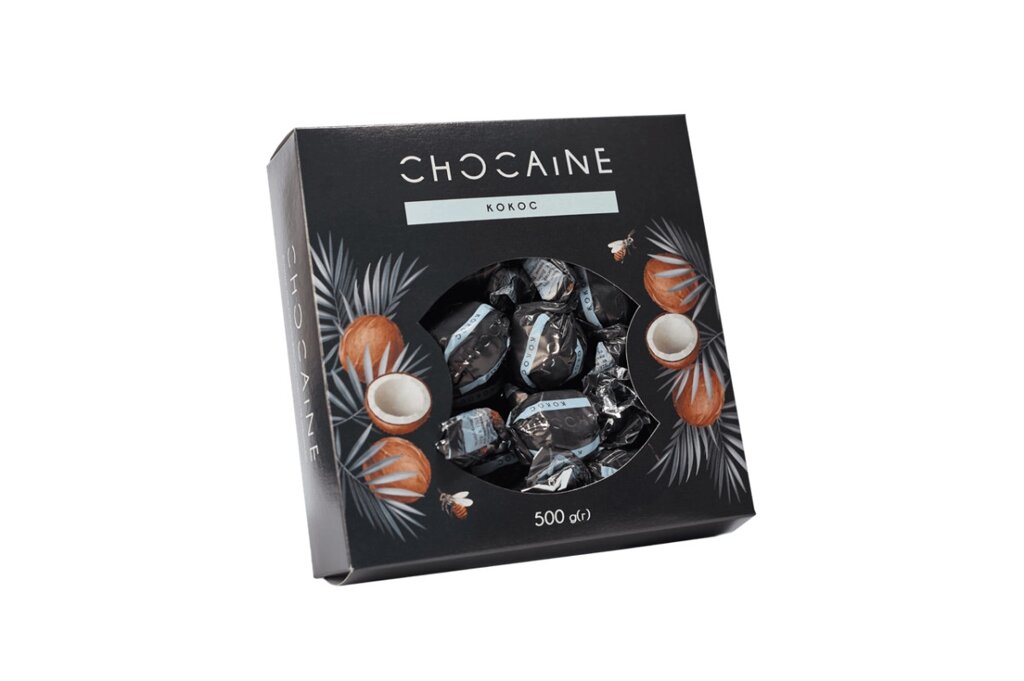 Набір шоколадних цукерок Chocaine «Кокос» OK-1149 500 г від компанії Shock km ua - фото 1