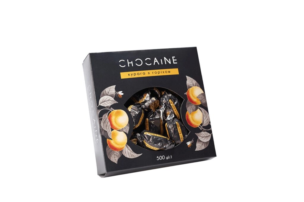 Набір шоколадних цукерок Chocaine «Курага з горіхом» OK-1148 500 г від компанії Shock km ua - фото 1
