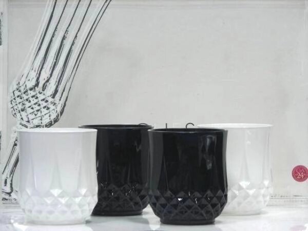 Набір склянок Luminarc Black White Longchamp Folies D6578 4 шт 320 мл від компанії Shock km ua - фото 1