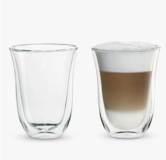 Набір склянок з подвійним дном Delonghi Latte Macchiato 5513284171-5513214611 220 мл 2 шт від компанії Shock km ua - фото 1