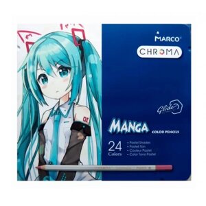 Набір кольорових олівців Marco Chroma Manga 8550-24TN 24 ш