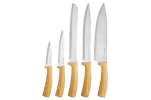Набір ножів Ardesto Midori AR-2105-BWD 5 предметів коричневий
