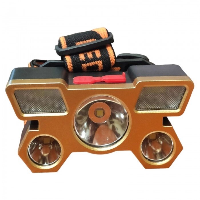 Налобний ліхтар 8601 USB 5v, вбудований акумулятор, 5 світлодіодних потужних фар, для кемпінгу, риболовлі від компанії Shock km ua - фото 1