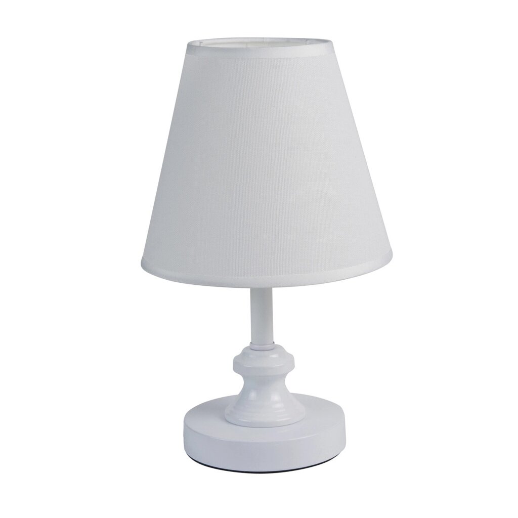 Настільна лампа, світильник декоративний з абажуром Sunlight білий 5061 від компанії Shock km ua - фото 1
