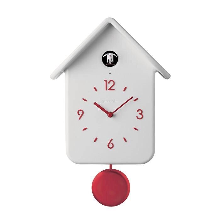 Настінні годинники з маятником Guzzini Home 16860255 24,8х12x39 см червоні від компанії Shock km ua - фото 1