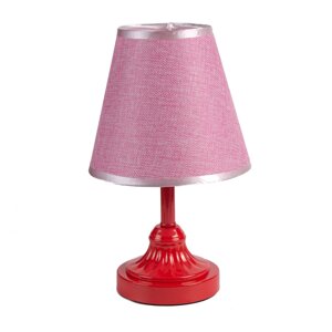Настільна лампа, світильник декоративний з абажуром Sunlight червоний 5067