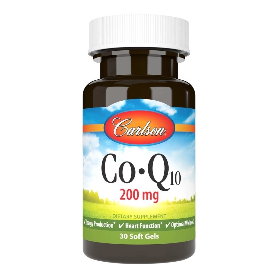 Натуральна добавка Carlson Labs CoQ10 200 mg, 30 капсул від компанії Shock km ua - фото 1