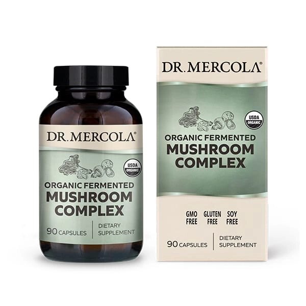 Натуральна добавка Dr. Mercola Fermented Mushroom Complex, 90 капсул від компанії Shock km ua - фото 1
