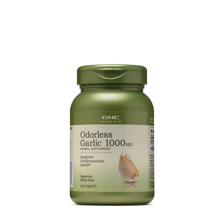 Натуральна добавка GNC Herbal Plus Odorless Garlic 1000 mg, 100 таблеток від компанії Shock km ua - фото 1