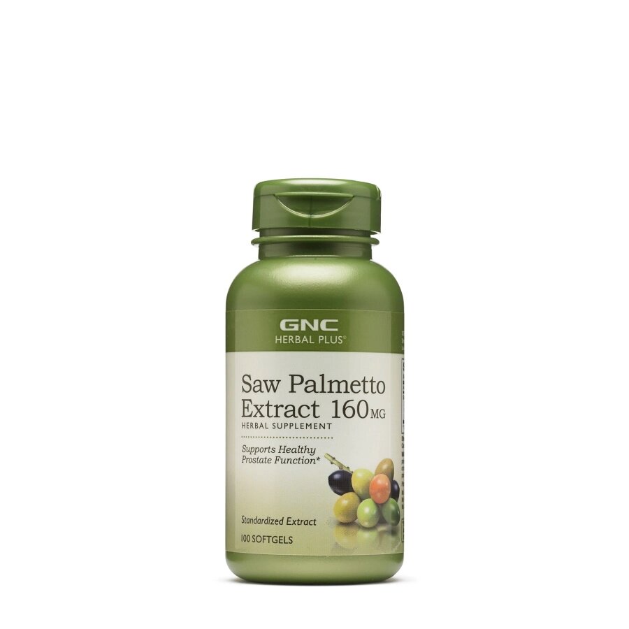Натуральна добавка GNC Herbal Plus Saw Palmetto Extract 160 mg, 100 капсул від компанії Shock km ua - фото 1