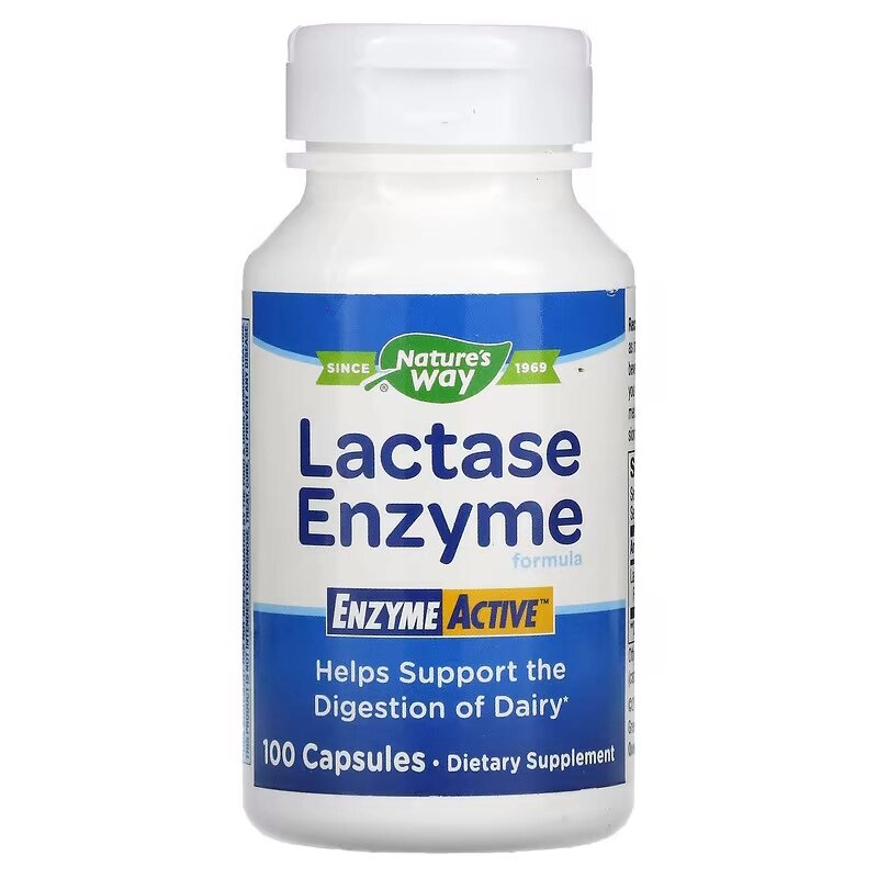 Натуральна добавка Nature's Way Lactase Enzyme Formula, 100 капсул від компанії Shock km ua - фото 1