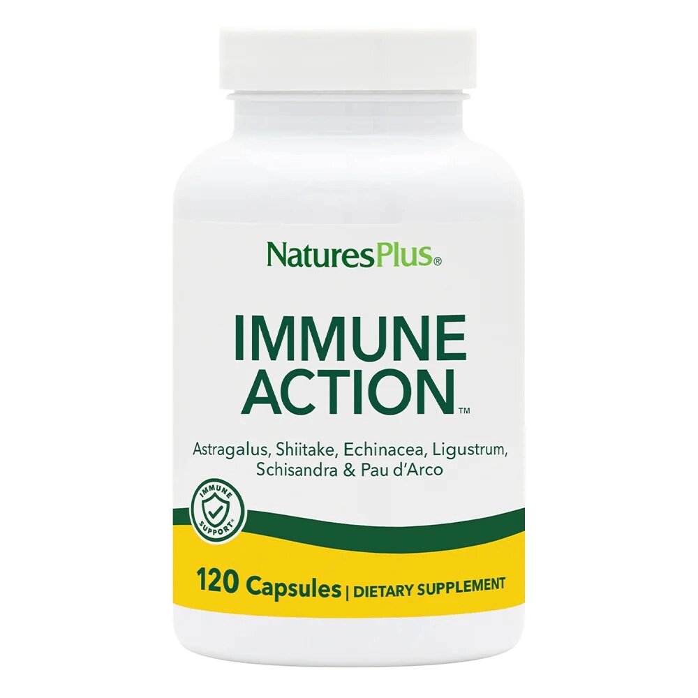 Натуральна добавка Natures Plus Immune Action, 120 вегакапсул від компанії Shock km ua - фото 1