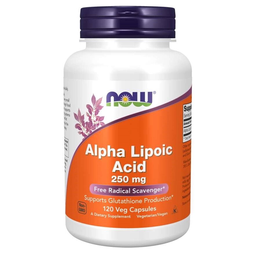 Натуральна добавка NOW Alpha Lipoic Acid 250 mg, 120 вегакапсул від компанії Shock km ua - фото 1
