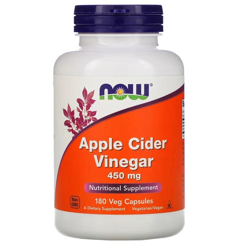 Натуральна добавка NOW Apple Cider Vinegar 450 mg, 180 капсул від компанії Shock km ua - фото 1
