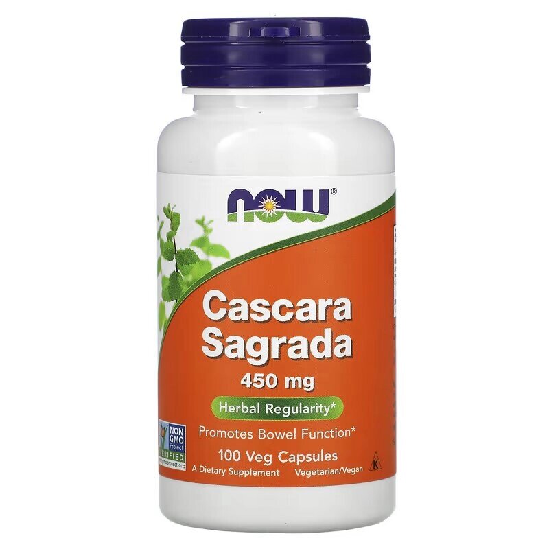 Натуральна добавка NOW Cascara Sagrada 450 mg, 100 вегакапсул від компанії Shock km ua - фото 1