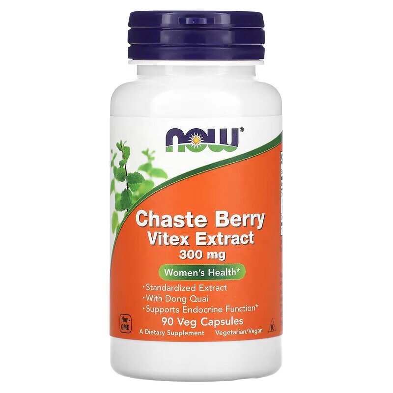 Натуральна добавка NOW Chaste Berry Vitex 300 mg, 90 вегакапсул від компанії Shock km ua - фото 1