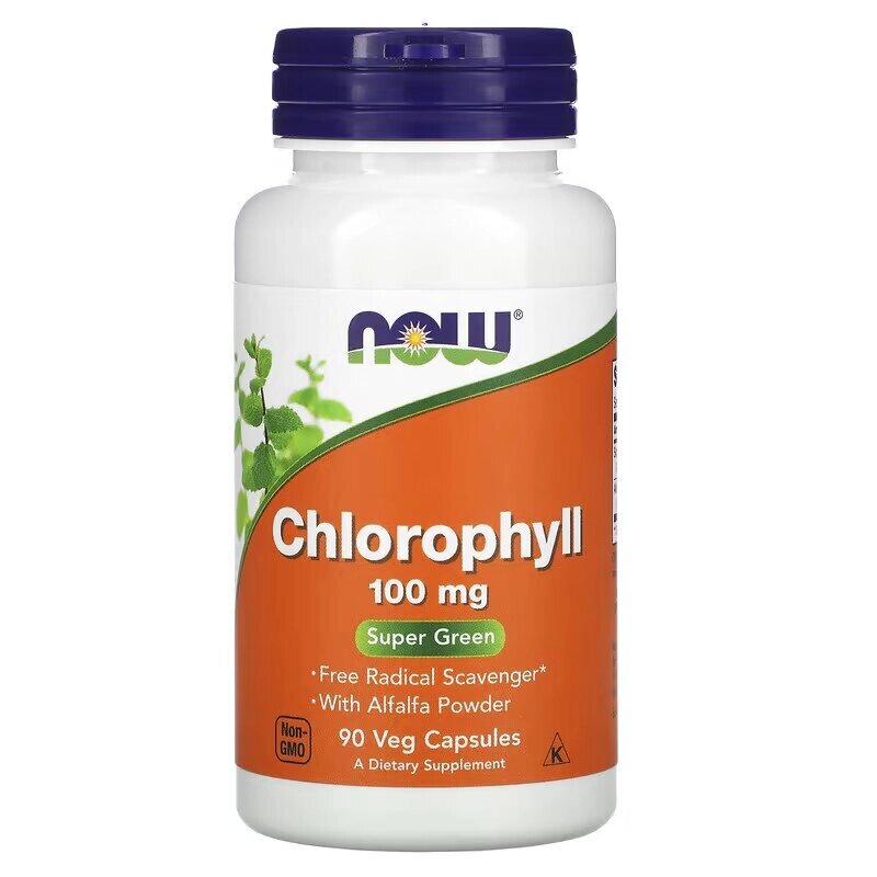 Натуральна добавка NOW Chlorophyll 100 mg, 90 вегакапсул від компанії Shock km ua - фото 1