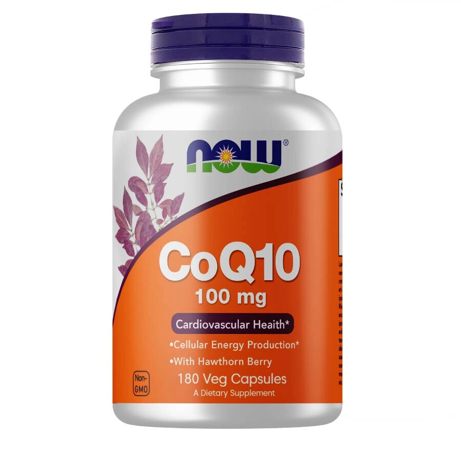 Натуральна добавка NOW CoQ-10 100 mg, 180 вегакапсул від компанії Shock km ua - фото 1