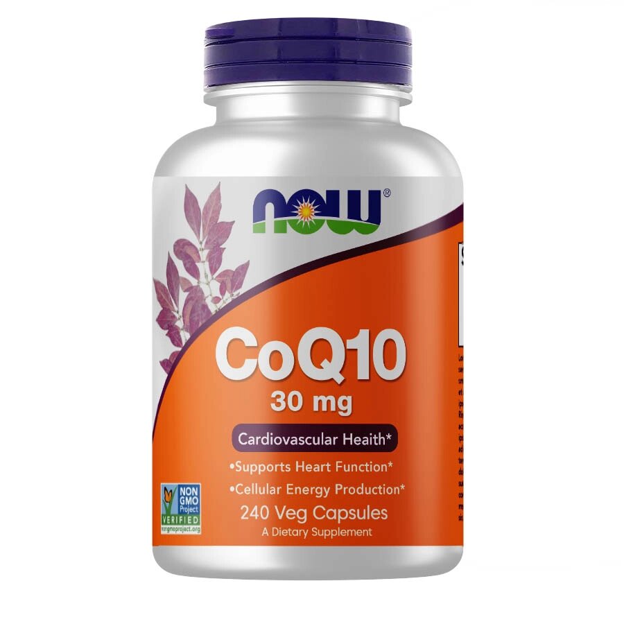 Натуральна добавка NOW CoQ-10 30 mg, 240 вегакапсул від компанії Shock km ua - фото 1