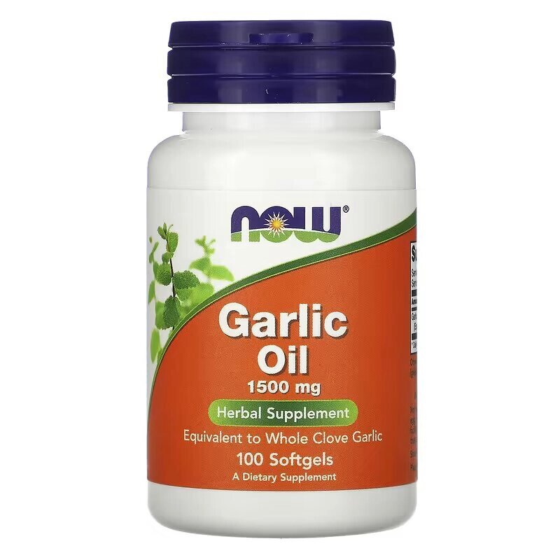Натуральна добавка NOW Garlic Oil 1500 mg, 100 капсул від компанії Shock km ua - фото 1