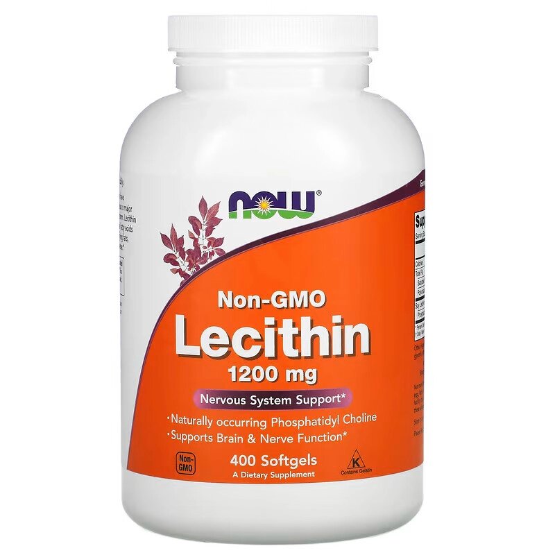 Натуральна добавка NOW Lecithin 1200 mg, 400 капсул від компанії Shock km ua - фото 1