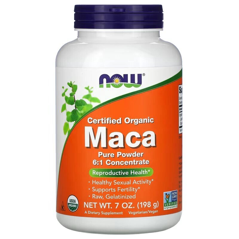 Натуральна добавка NOW Maca Pure Certified Organic, 198 грам від компанії Shock km ua - фото 1
