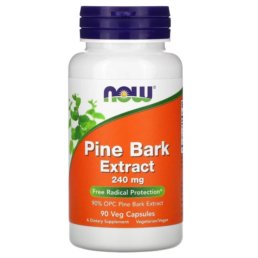 Натуральна добавка NOW Pine Bark Extract 240 mg, 90 вегакапсул від компанії Shock km ua - фото 1