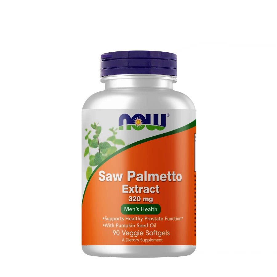 Натуральна добавка NOW Saw Palmetto Extract 320 mg, 90 вегакапсул від компанії Shock km ua - фото 1