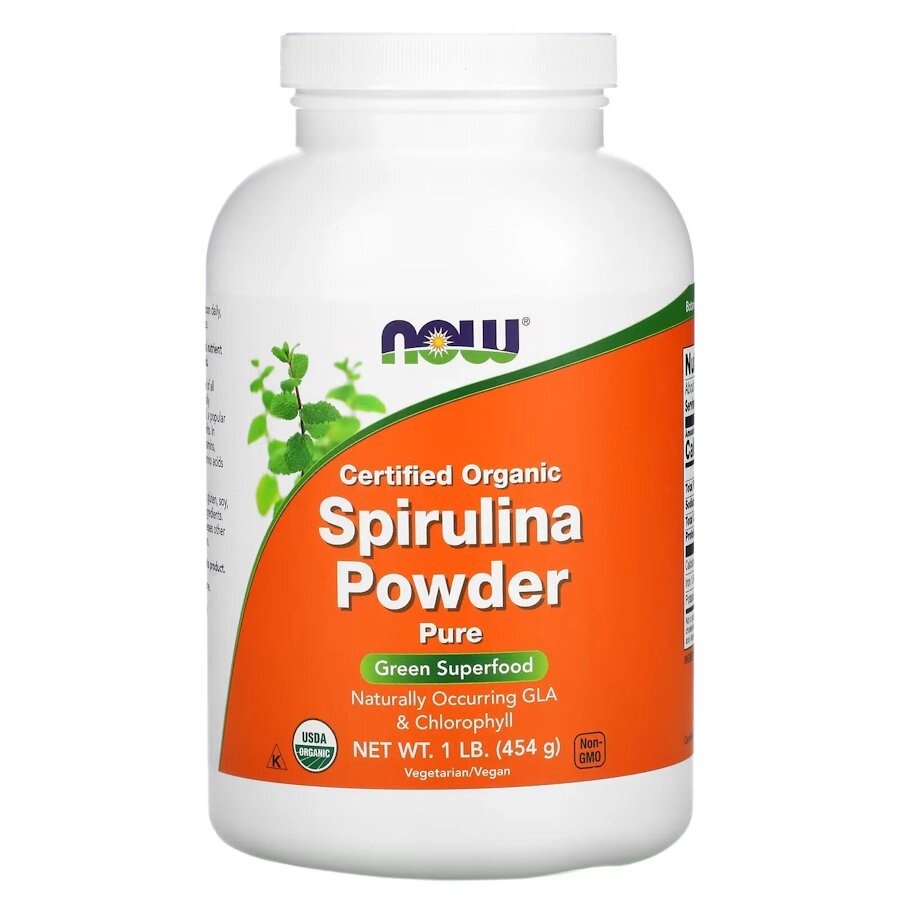 Натуральна добавка NOW Spirulina Powder Organic, 454 грам від компанії Shock km ua - фото 1