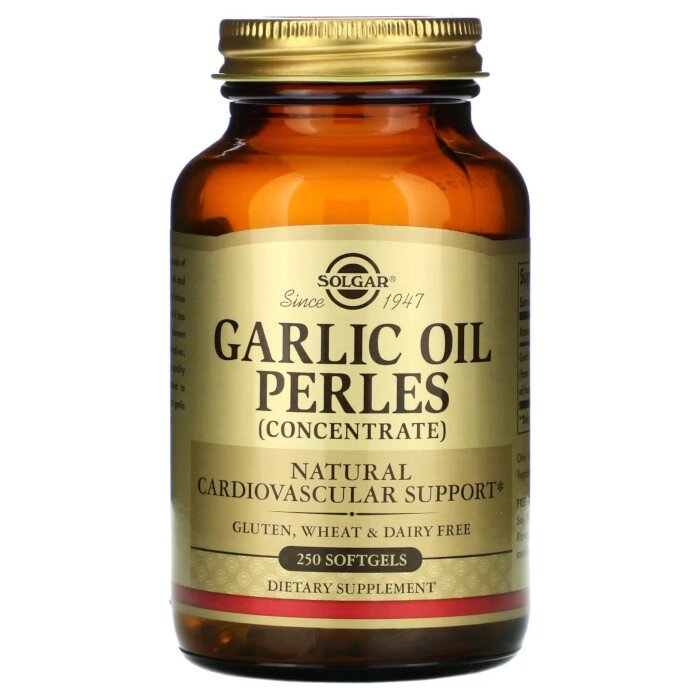 Натуральна добавка Solgar Garlic Oil Perles (Concentrate), 250 капсул від компанії Shock km ua - фото 1