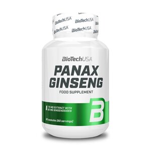 Натуральна добавка BioTech Panax Ginseng, 60 капсул