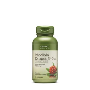 Натуральна добавка GNC Herbal Plus Rhodiola Extract 340 mg, 100 капсул