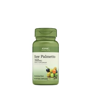 Натуральна добавка GNC Herbal Plus Saw Palmetto 160 mg, 60 капсул