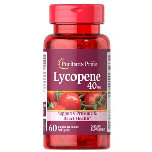 Натуральна добавка Puritan's Pride Lycopene 40 mg, 60 капсул