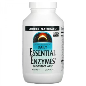 Натуральна добавка Source Naturals Daily Essential Enzymes 500 mg, 120 капсул
