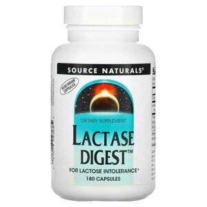 Натуральна добавка Source Naturals Lactase Digest, 180 капсул