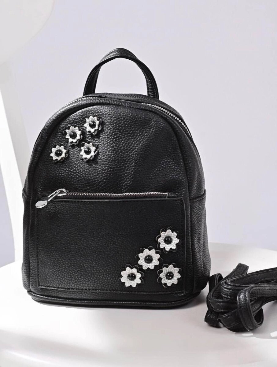 Невеликий рюкзак жіночий чорний код 7-28 від компанії Shock km ua - фото 1