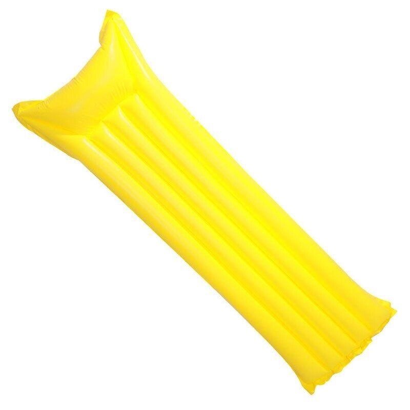 Одномісний надувний матрац пляжний (Жовтий) від компанії Shock km ua - фото 1