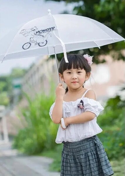 Парасолька дитяча складана WK mini Umbrella WT-U06-transparent прозора від компанії Shock km ua - фото 1