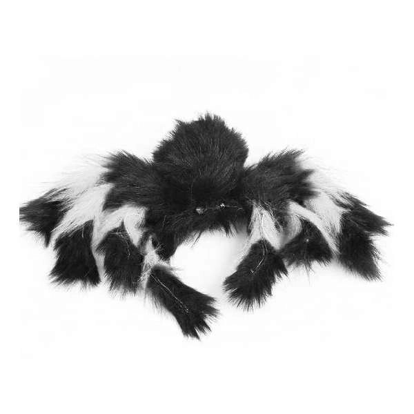 Павук з хутра 30см (чорний з білим) від компанії Shock km ua - фото 1