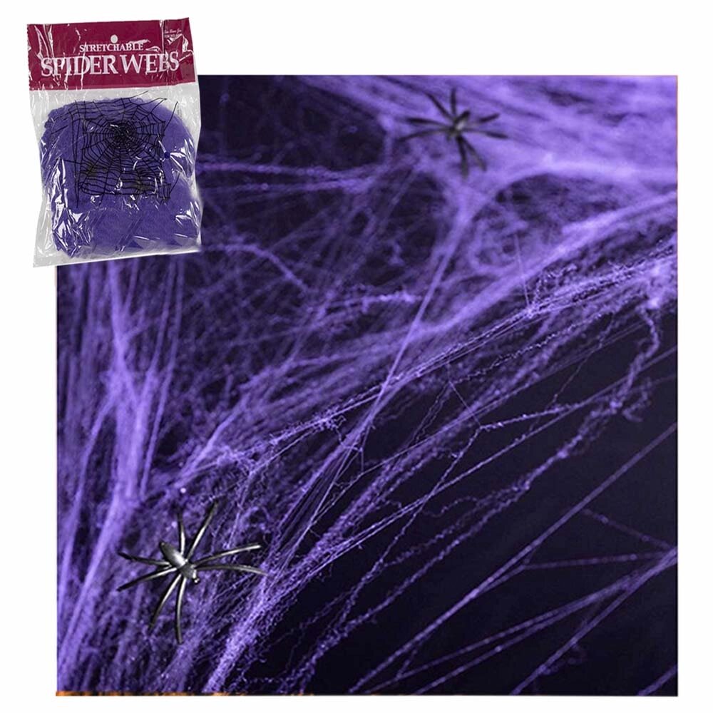Павутиння з павуками (20гр) фіолетове від компанії Shock km ua - фото 1