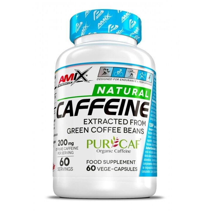 Передтренувальний комплекс Amix Nutrition Performance Natural Caffeine PurCaf, 60 вегакапсул від компанії Shock km ua - фото 1